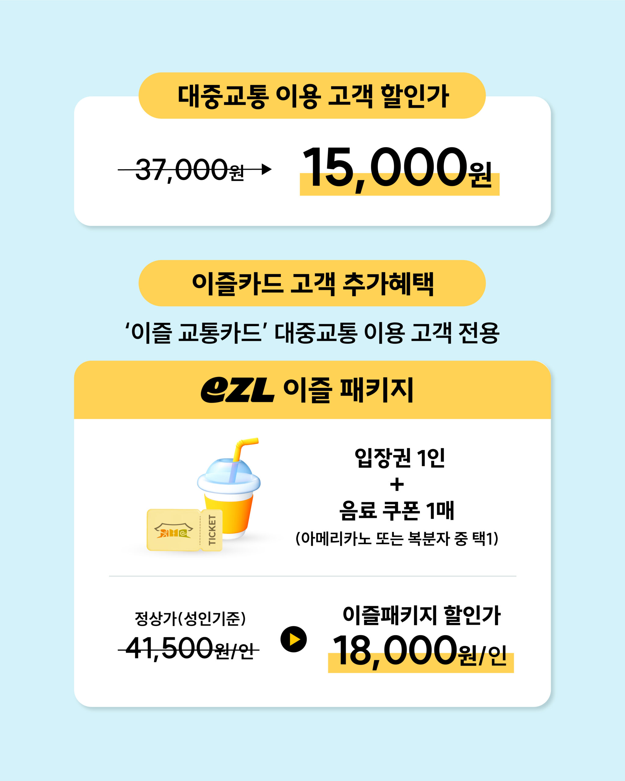 한국민속촌, 입장권 할인